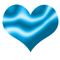 Gif animé coeur bleu